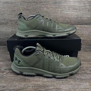 Under Armour Micro G Strikefast Shoes Men's 10 Green Trail Running Tactical